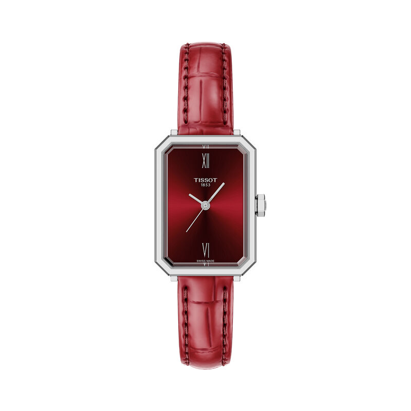 TISSOT SRV Red Dial Watch, 30mm x 21.8mm image number 0