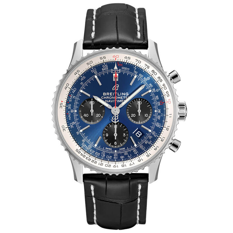 Breitling Navitimer B01 Chronograph 43 Blue Leather Watch, 43mm image number 0