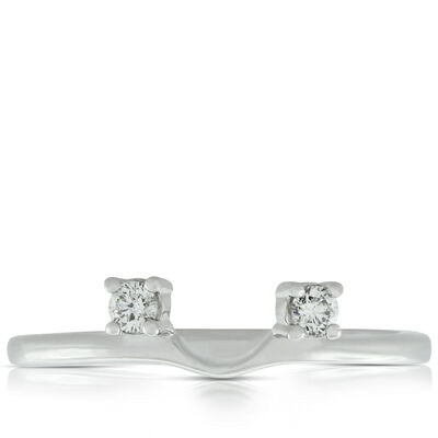 Diamond Contour Wrap Band 14K
