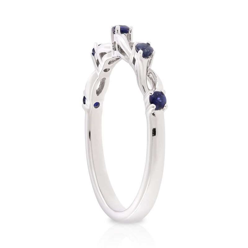 Sapphire Open Twist Band 14K image number 3