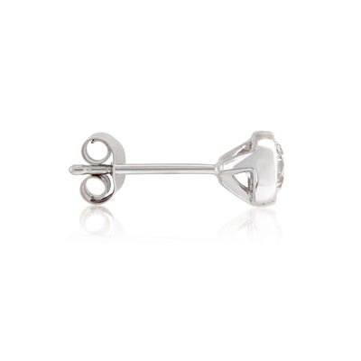 Bezel Set Diamond Solitaire Stud Earrings 14K, 3/4 ctw.