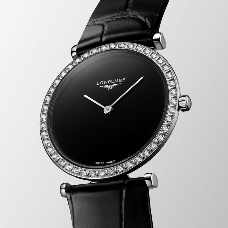 Longines La Grande Classique Ladies Black Diamond-Paved Dial Watch,  29mm image number 2