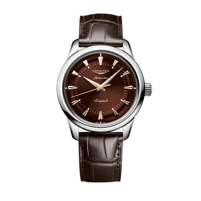 Longines Conquest Heritage Brown Dial Watch, 38mm