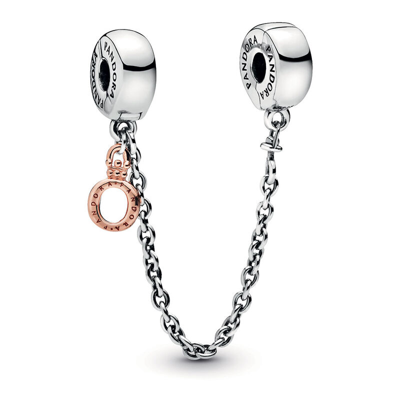 Pandora Rose™ Dangling Pandora Crown O Safety Chain Charm image number 0