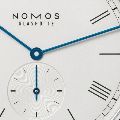 NOMOS Ludwig Date White Dial Watch, 37mm