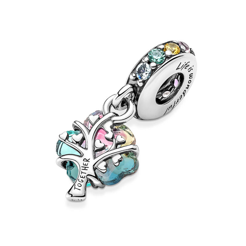 Pandora Togetherness Tree Murano Glass & Crystal Dangle Charm image number 3