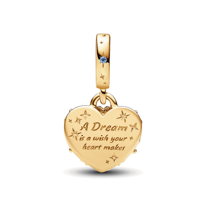 Pandora Disney Cinderella's Carriage & Heart Double Dangle Charm image number 1