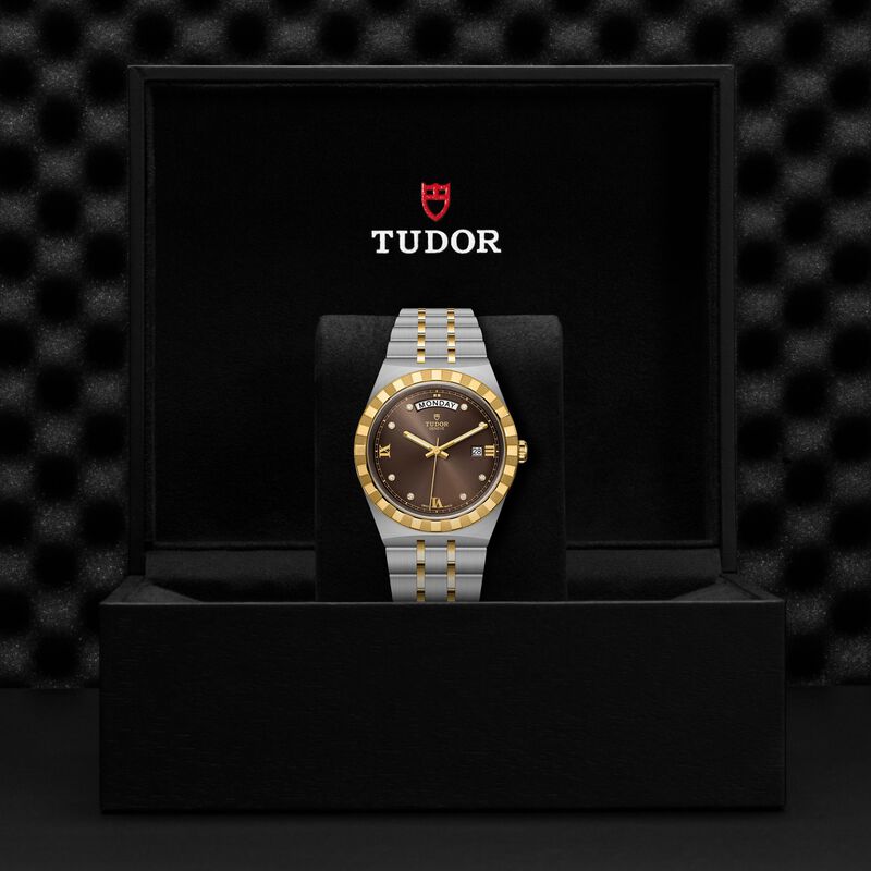 TUDOR Royal Watch Chocolate Brown with Diamond Set Dial, 41mm image number 4