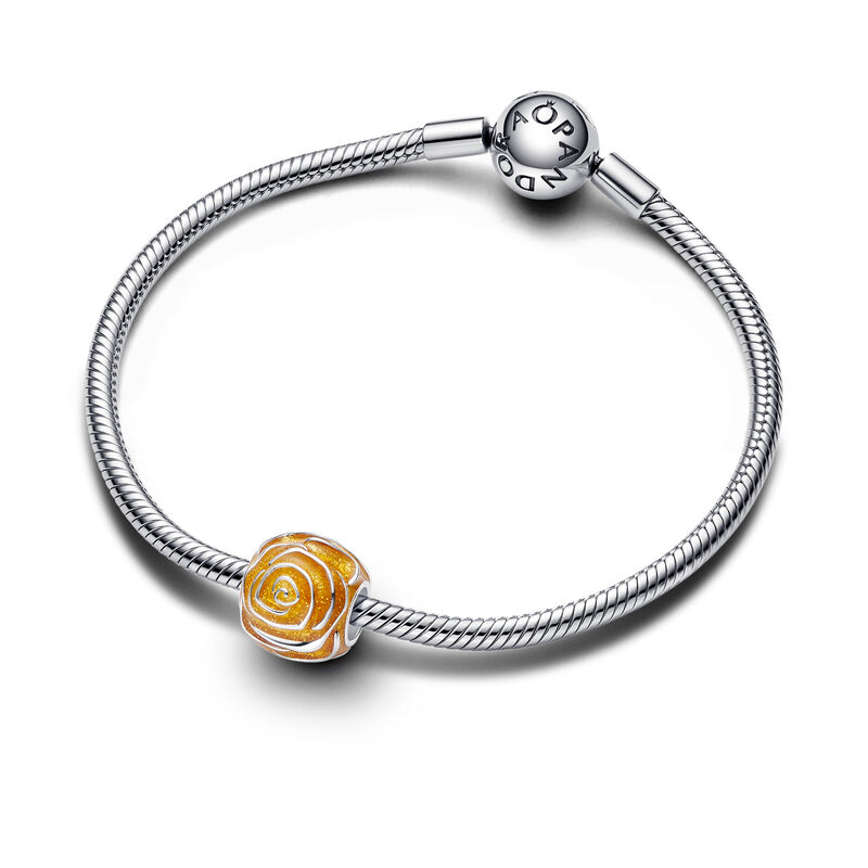 Yellow Rose in Bloom Charm image number 2