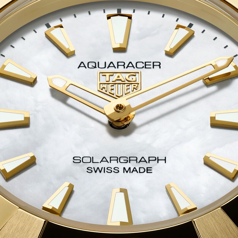 TAG Heuer Aquaracer Professional 100 Solargraph White Dial Watch, 28mm image number 3