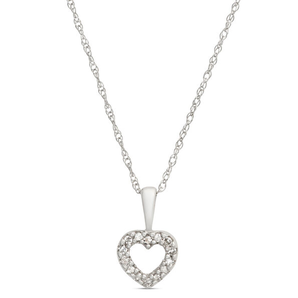 Baby Diamond Heart Necklace 14K