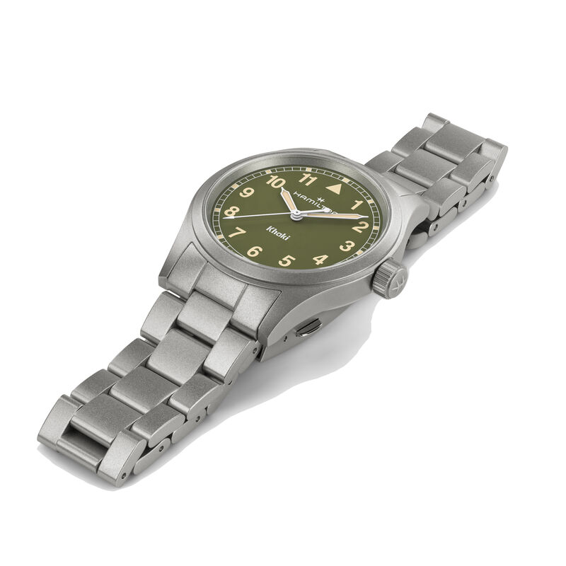 Hamilton Khaki Field Quartz Watch Green Dial, 38mm image number 1