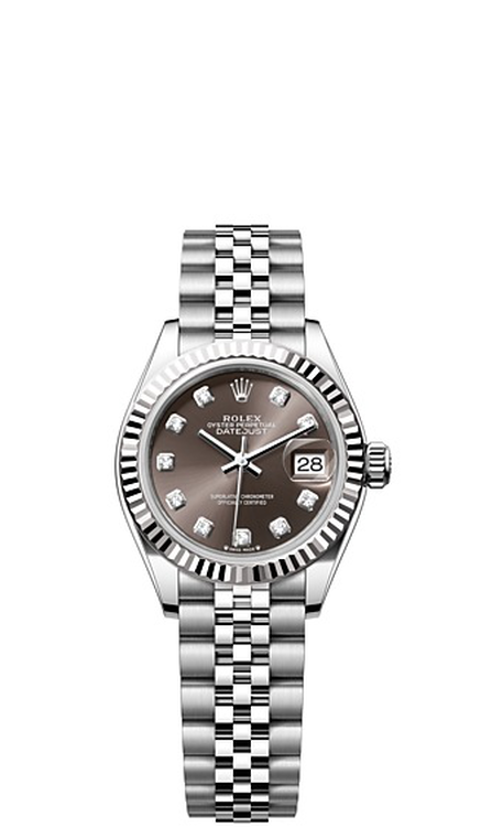 Rolex Lady-Datejust Oyster, 28 mm, Oystersteel and white gold - M279174-0015 at Ben Bridge