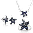 Lisa Bridge Sapphire & White Topaz Starfish Gift Bundle