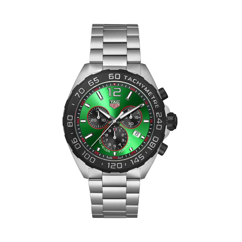 TAG Heuer Formula 1 Chronograph Green Dial, 43mm image number 0