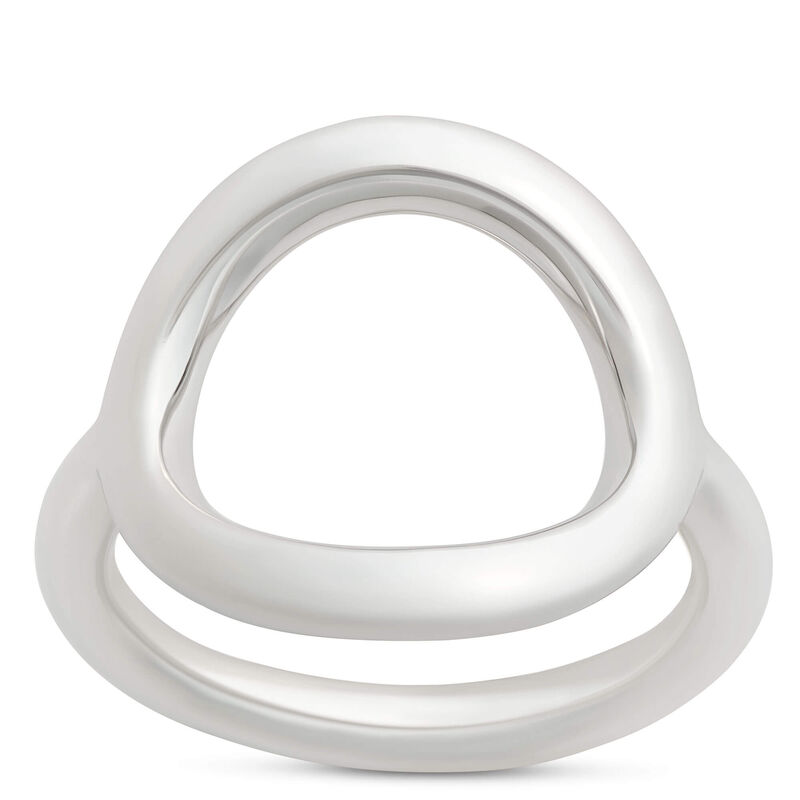 Open Oval Ring, Sterling Silver image number 0