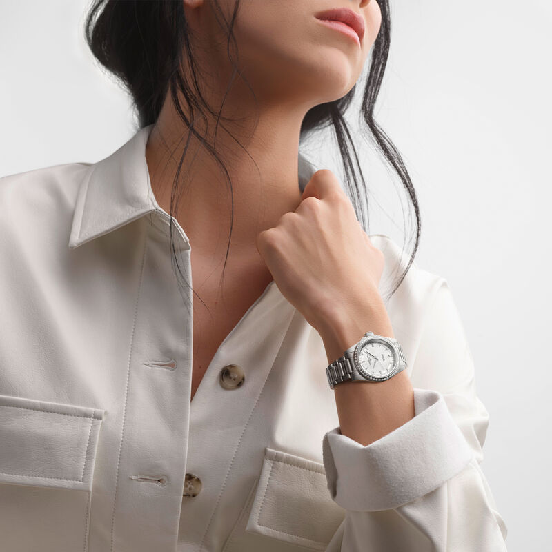 Longines Conquest Watch White Mother-of-Pearl Dial, 34mm image number 3