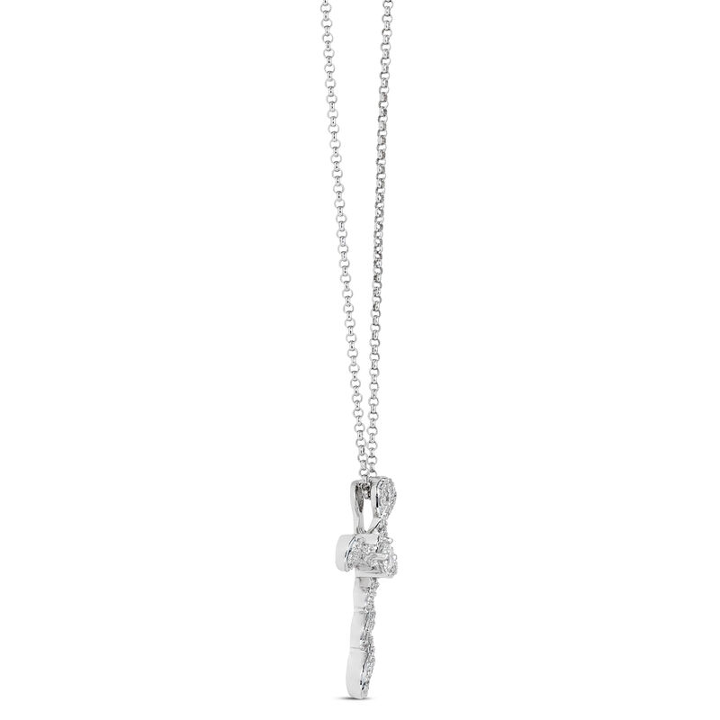 Ikuma Canadian Diamond Twisted Cross Pendant 14K image number 1