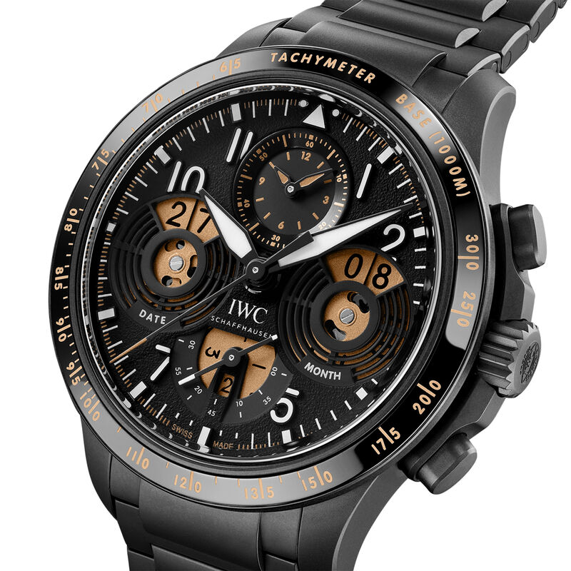 IWC Pilot&rsquo;s Watch Performance Chronograph Perpetual Calendar Digital Date-Month Black Dial Watch, 43mm image number 1