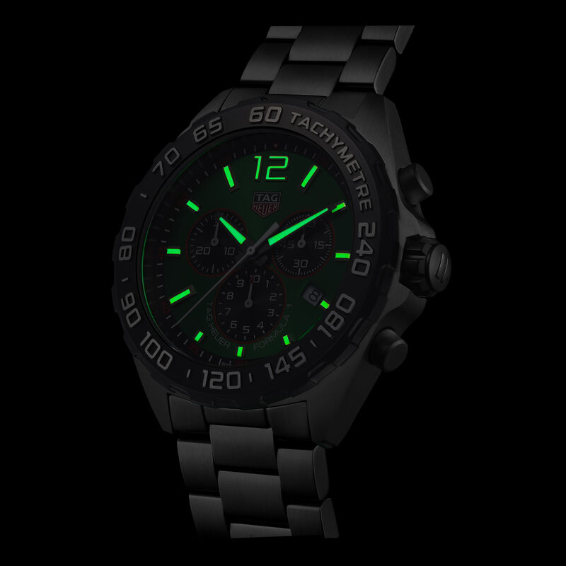 TAG Heuer Formula 1 Chronograph Green Dial, 43mm image number 4