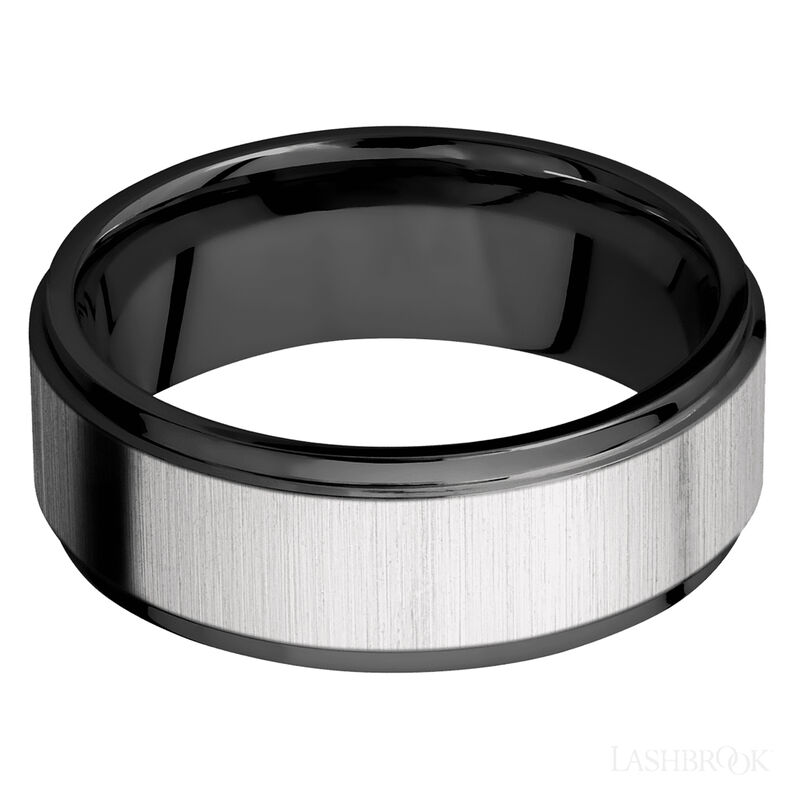Zirconium with Crosssatinsilver , Polish Finish image number 2