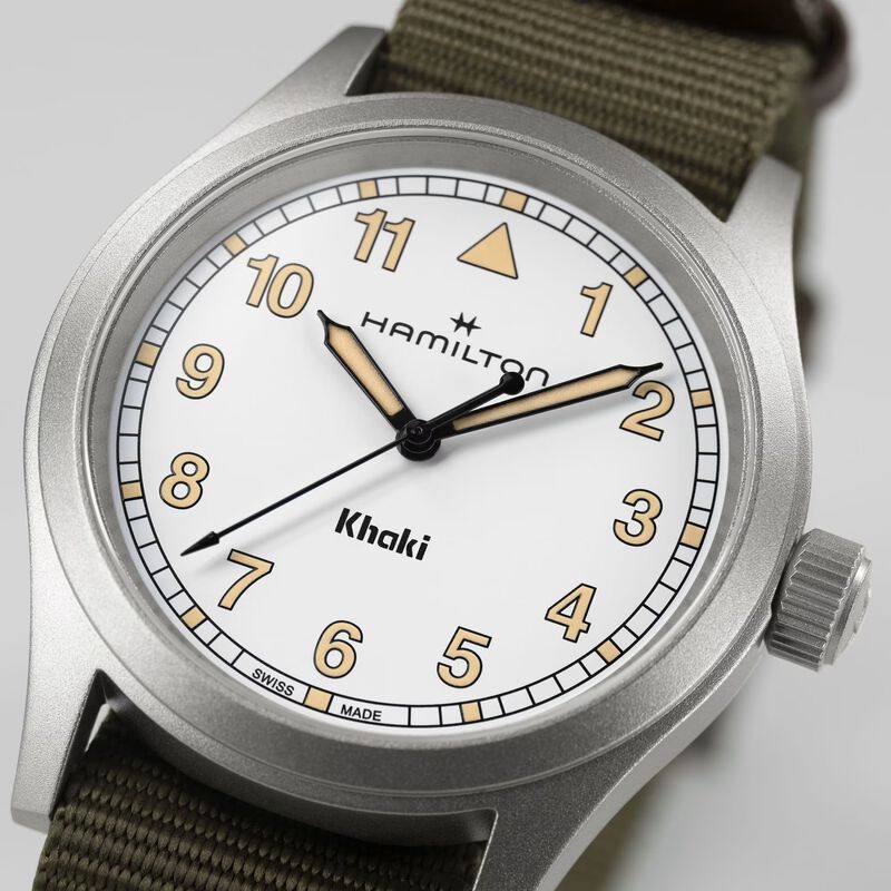 Hamilton Khaki Field Quartz Watch White Dial, 38mm image number 4