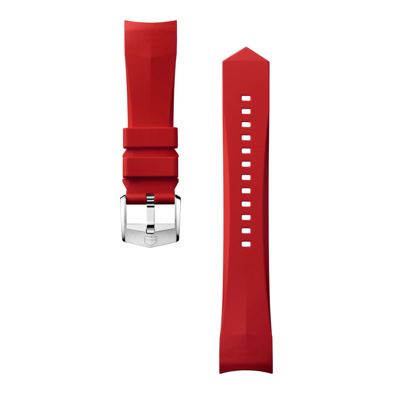 TAG Heuer Calibre E5 Red Rubber Strap, 40mm image number 0