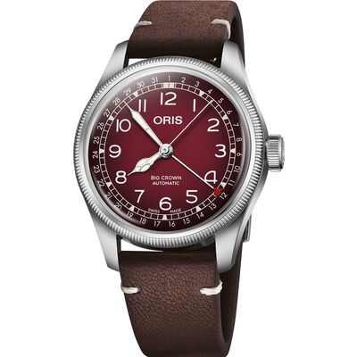 Oris X Cervo Volante Red Dial Watch, 40mm