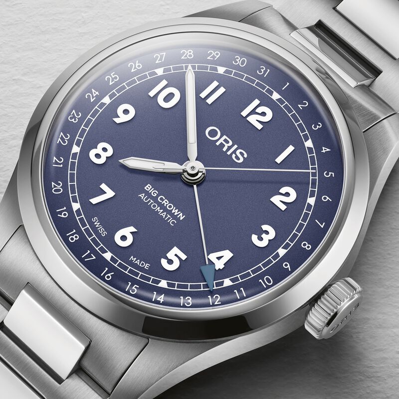 Oris Big Crown Pointer Date Lilac Dial Watch, 40mm image number 3