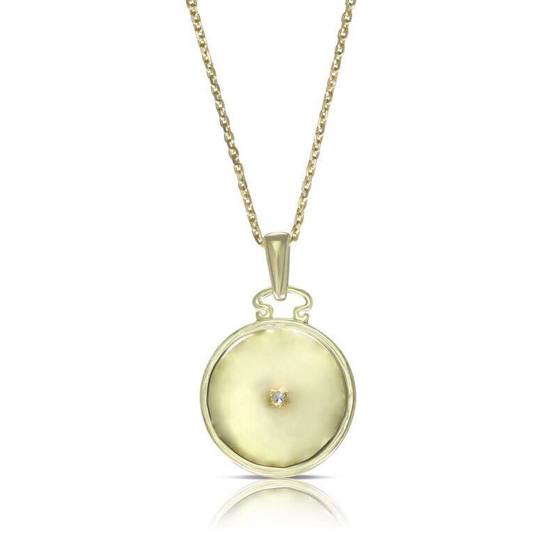 Ikuma Canadian Diamond Radiant Medallion Necklace 14K image number 1