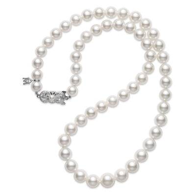 Mikimoto Graduated Akoya Cultured Pearl Strand Necklace 18K, 18"