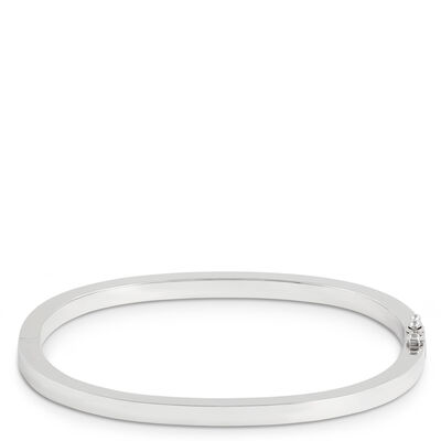 Cushion Shaped Bracelet, Sterling Silver