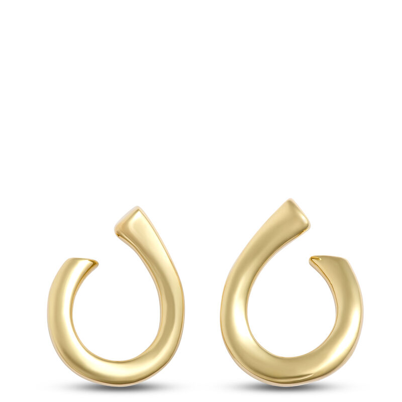 Toscano Front-to-Back  Hoops, 14K Yellow Gold image number 0