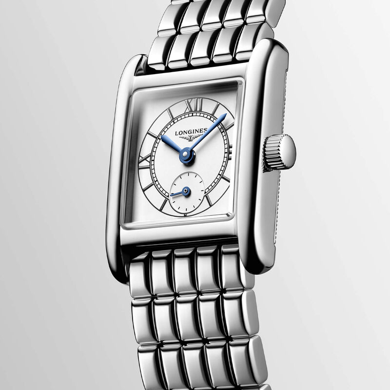 Longines Mini Dolcevita Watch Silver Steel Bracelet, 29mm image number 1