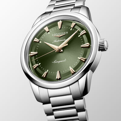 Longines Conquest Heritage Green Dial Watch, 40mm