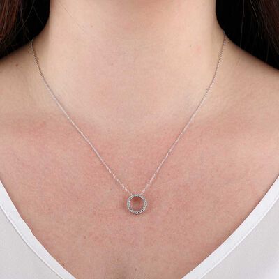 Diamond Circle Pendant 14K, 1/4 ctw.