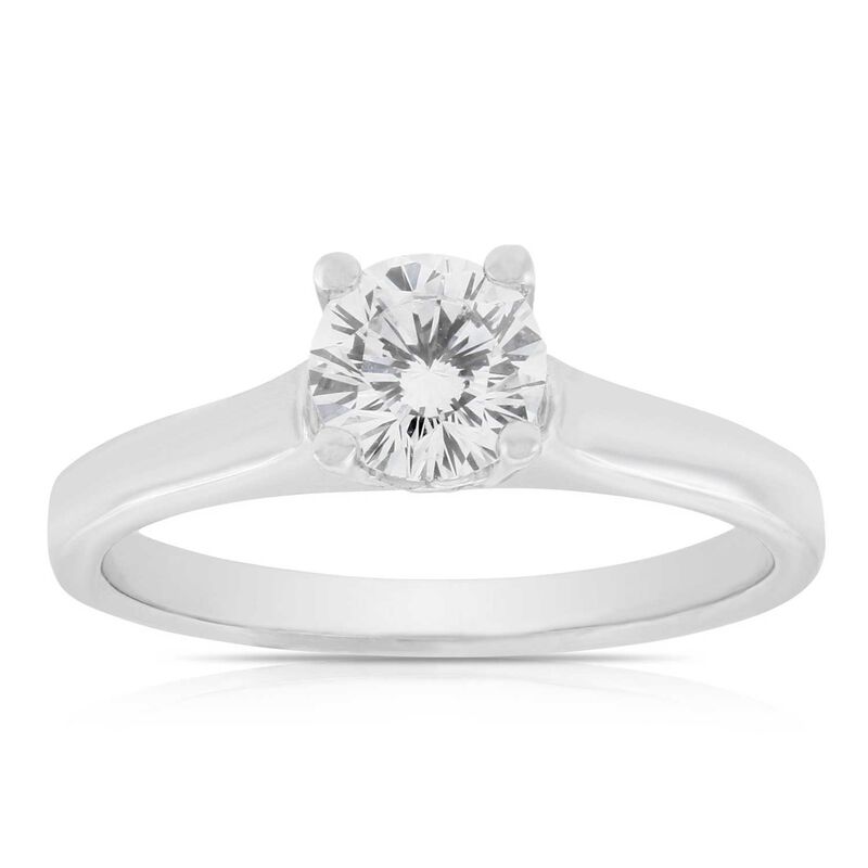 Ben Bridge Signature Diamond Solitaire Engagement Ring 18K White Gold image number 0