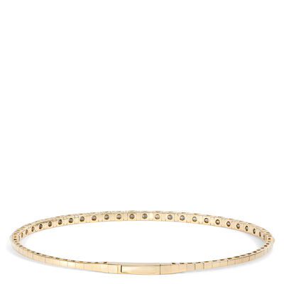 Flexy Pyramid Bangle, 14K Yellow Gold