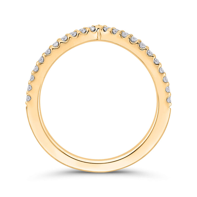 Bella Ponte Chevron Diamond Band, 14K Yellow Gold image number 2