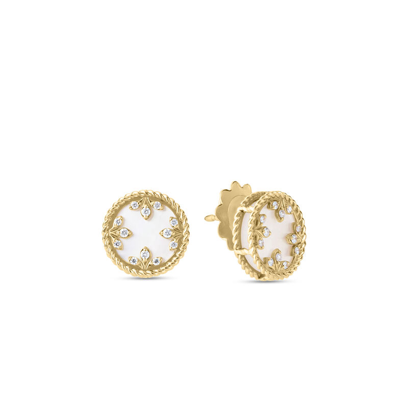 Roberto Coin 18K Yellow Gold Venetian Medallions Small Stud Earrings image number 0