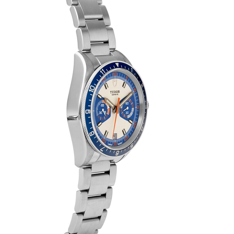Pre-Owned TUDOR Heritage Chrono Blue Watch Steel Case Opaline Dial, 42mm image number 2