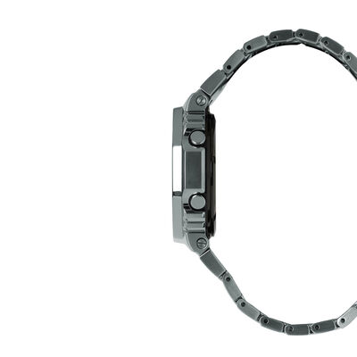 G-Shock Full Metal Watch Silver Case Black Dial, 49.8mm