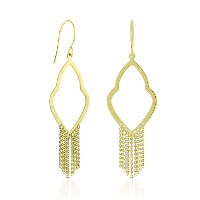 Fancy Drape Earrings 14K image number 0