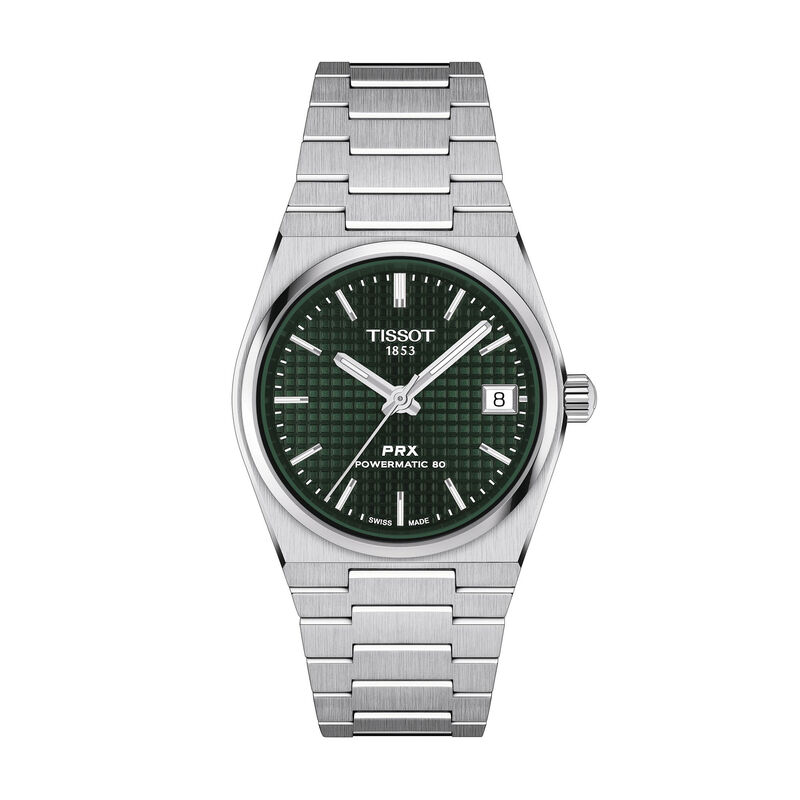 TISSOT PRX Green Dial Watch, 35mm image number 0