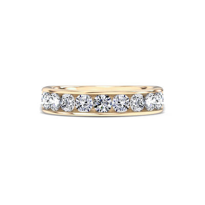 Classic Round Diamond Anniversary Band, 1 &frac12; Carat Total Weight, 14K Yellow Gold