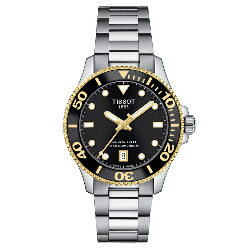 TISSOT Seastar 1000 Black Dial Watch, 36mm image number 0