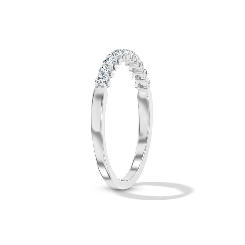Classic Round Diamond Anniversary Band, &frac14; Carat Total Weight, 14K White Gold image number 2