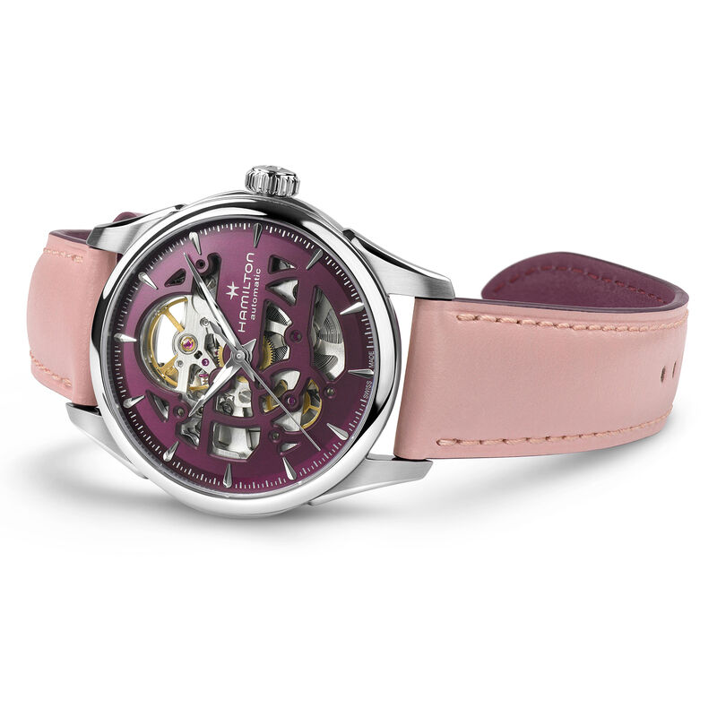 Hamilton Jazzmaster Skeleton Lady Auto Purple Dial Watch, 36mm image number 1