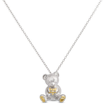 2026 Benny Bear 18-Inch Pendant Necklace, Sterling Silver