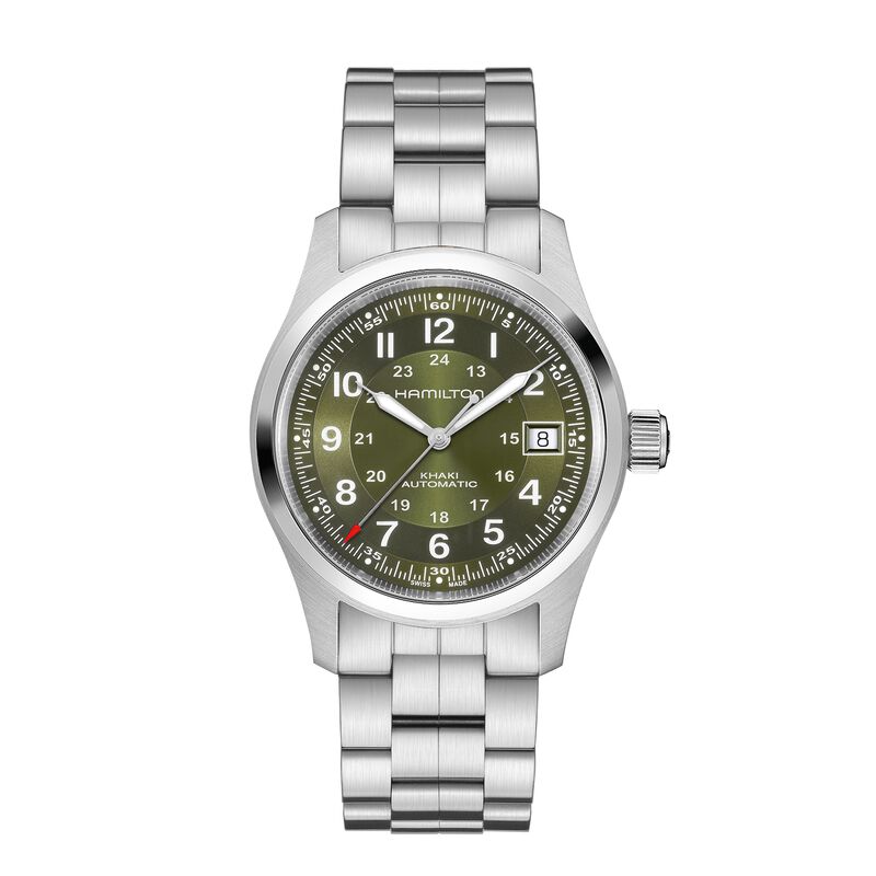 Hamilton Khaki Field Auto Green Dial Watch, 38mm image number 0